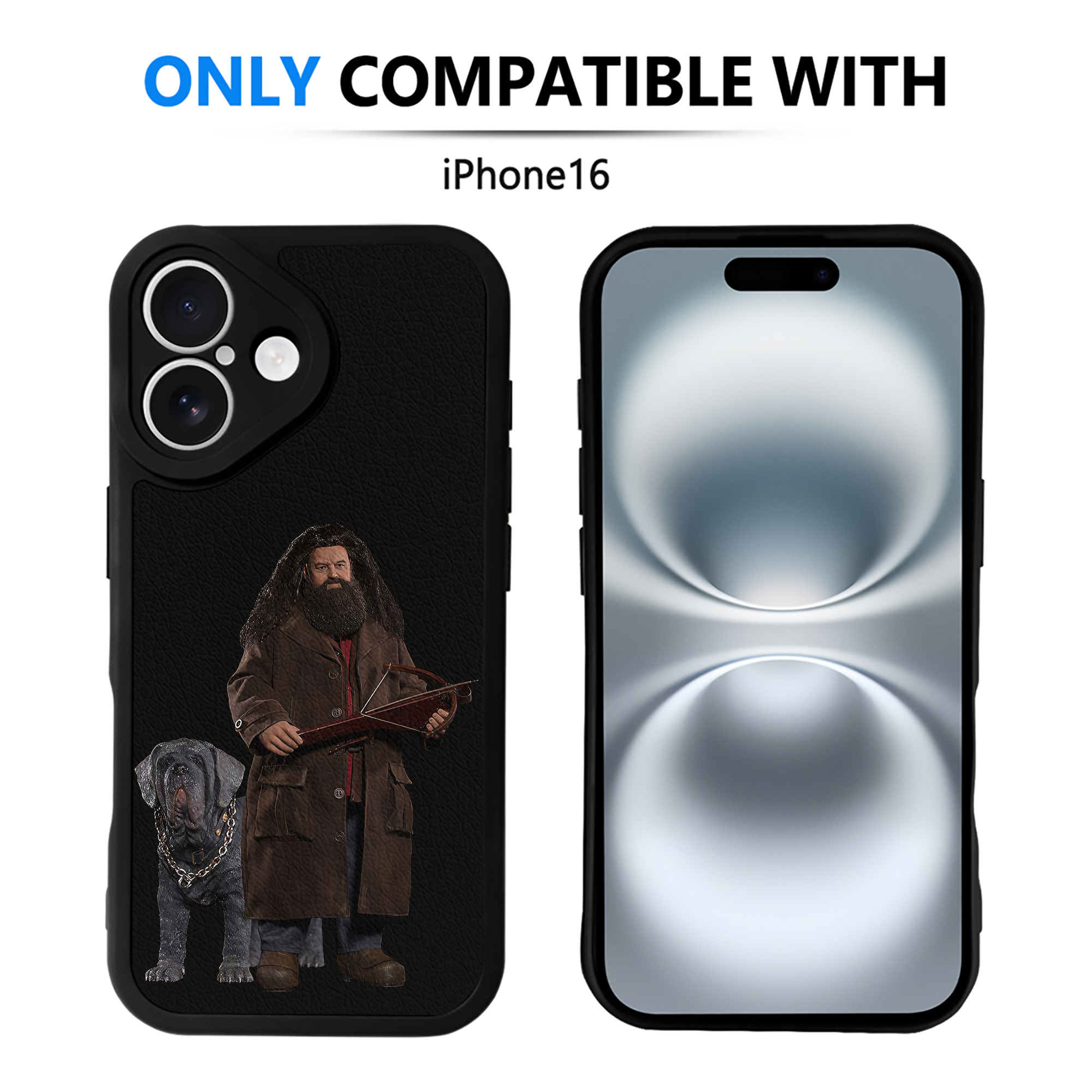 （画像用） Harry Potter ハリー・ポッターシリーズ 【iPhone 16シリーズ対応】シリコンスマホケース（レザー調） 材質：シリコン